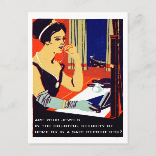 C. 1915 sind Ihre Juwelen sicher Postkarte (Vorderseite)