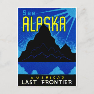C. 1935 Sehen Sie Alaska! Postkarte