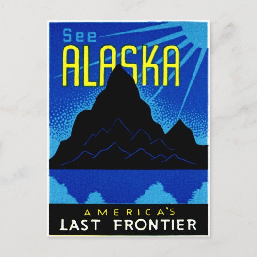 C. 1935 Sehen Sie Alaska! Postkarte (Vorderseite)