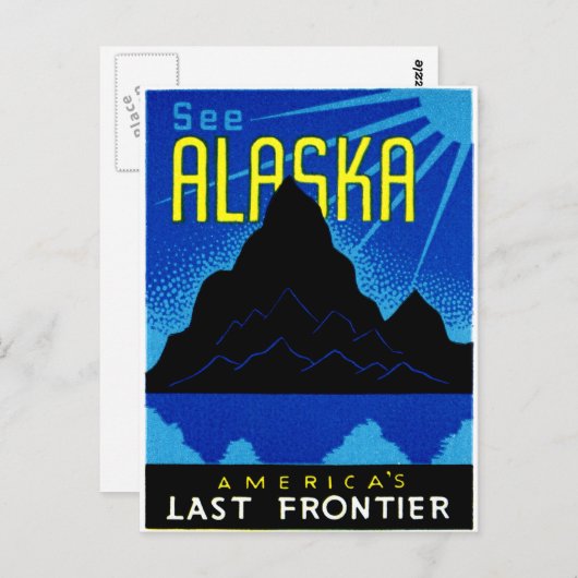 C. 1935 Siehe Alaska! Postkarte (Vorne/Hinten)