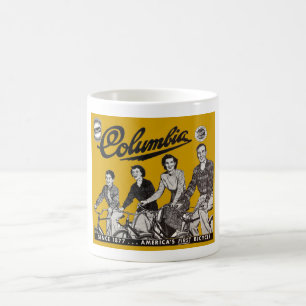 C.1949 COLUMBIA FAHRRADWERBUNG VINTAGE! ALT! MALER KAFFEETASSE
