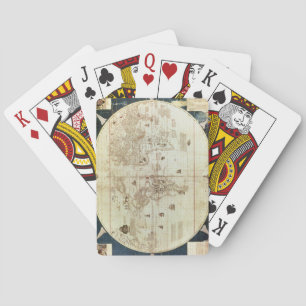 C 2487 Karte der Welt, entworfen von Sebastien Spielkarten
