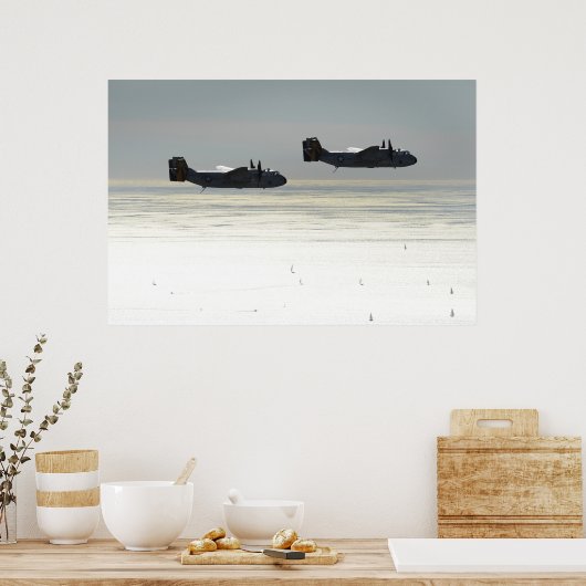 C-2A Windhunde Poster (Küche)