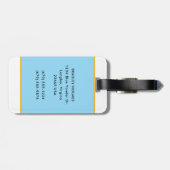 C-40 737 Silhouette Pilot Business Gepäckanhänger (Rückseite horizontal)