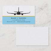 C-40 737 Silhouette Pilot Visitenkarte (Vorne/Hinten)