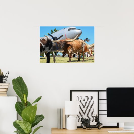 C-47 Skytrain in Texas Poster (Heimbüro)