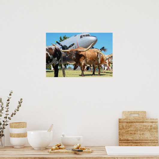 C-47 Skytrain in Texas Poster (Küche)