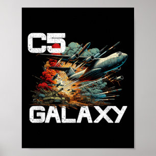 C-5 Galaxy Transport Flugzeug War Missing Poster