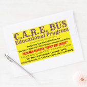 C.A.R.E. BUS Educational Program Rectangle Sticker (Umschlag)