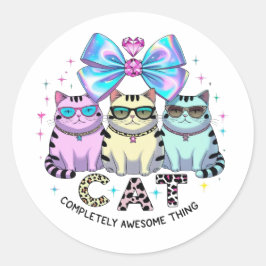 C.A.T. Ganz Phantastisch Runder Aufkleber