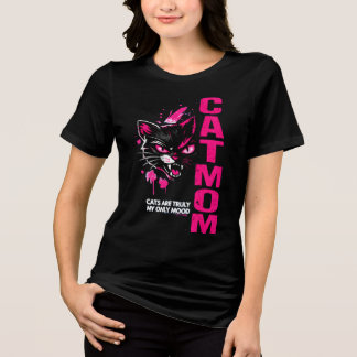 C.A.T.M.O.M Niedliches Katzenmutter-Shirt Tri-Blend Shirt