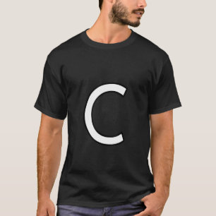 C Alphabet Letter Hauptstadt Großbuchstaben Wortnu T-Shirt