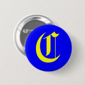 C - ALTES ENGLISCH BUTTON (Vorne & Hinten)