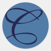 C Anfangsaufkleber Runder Aufkleber (Vorderseite)