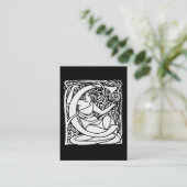 C-Art Nouveau Lady Initial Visitenkarte (Stehend Vorderseite)