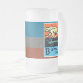 C.B. Falls - B ist für Bären Mattglas Bierglas (VorderseiteRechts)