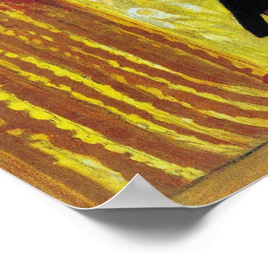 C. Bechstein Vintages Piano-Werbeplakat Poster (Ecke)