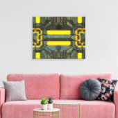C.C. Tec.2 Wrapped Canvas Leinwanddruck (Insitu (Wohnzimmer))