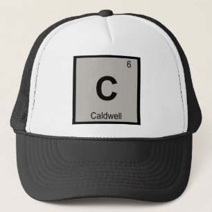C - Caldwell Idaho Chemie Periodensystem-Symbol Truckerkappe
