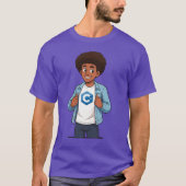 C++ Cartoon Programmer T-Shirt (Vorderseite)