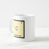 C - Chardonnay Funny Chemistry Element Symbol T-Sh Kaffeetasse (Vorderseite Links)