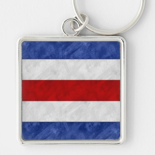 C Charlie Wasserfarbe Wasserzeichen Seeflagge Schlüsselanhänger (Vorne)