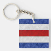 C Charlie Wasserfarbe Wasserzeichen Seeflagge Schlüsselanhänger (Vorderseite)