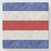 C Charlie Wasserfarbe Wasserzeichen Seeflagge Steinuntersetzer (Vorderseite)