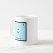 C - Chaucer Funny Chemistry Element Symbol T - Shi Kaffeetasse (Vorderseite Links)