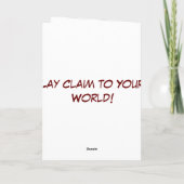 C. Chavez Karte (Rückseite)