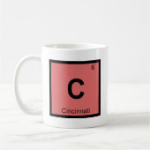 C - Chemie-Periodensystem Cincinnatis Ohio Kaffeetasse (Links)