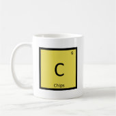 C - Chips Snack Chemistry Periodic Table Symbol Kaffeetasse (Links)