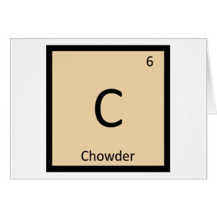 C - Chowder Chemie Periodensystemsymbol