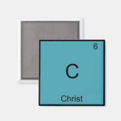 C - Christ Jesus Chemistry Element Symbol T - Shir Magnet (Vorderseite/Rückseite)