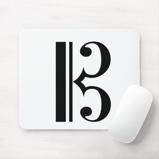 C-Clef Alto Clef Tenor Clef Viola Music Mousepad (Mit Mouse)
