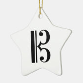 C-Clef Keramik Ornament (Links)