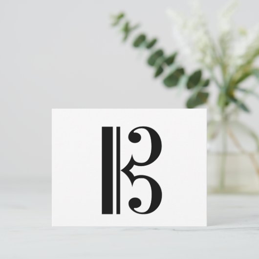 C-Clef Postkarte (Stehend Vorderseite)