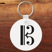 C-Clef-Schlüsselanhänger Schlüsselanhänger (Vorderseite)