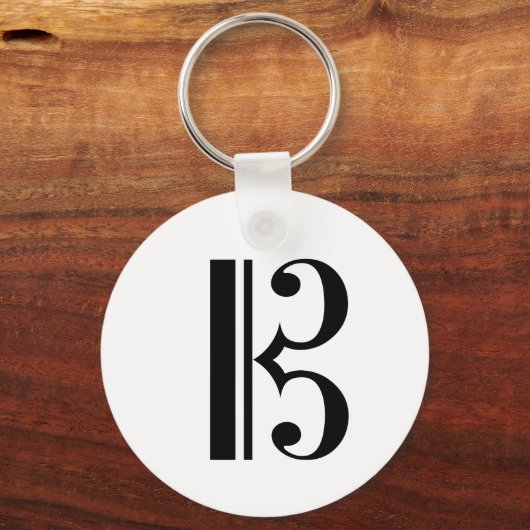 C-Clef-Schlüsselanhänger Schlüsselanhänger (Vorderseite)