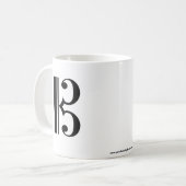 C-Clef-Tasse Kaffeetasse (Vorderseite Links)
