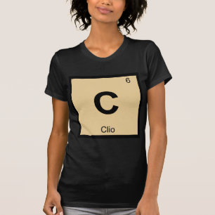 C - Clio Muse Chemie Periodensymbol T-Shirt