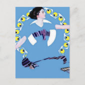 C Coles Phillips "A Trouble Toy" Fadeaway Girl Postkarte (Vorderseite)