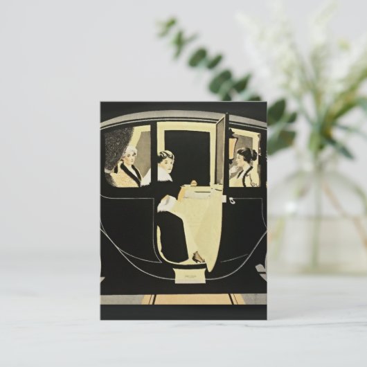 C Coles Phillips Auto "Flanders Colonial Electric" Postkarte (Stehend Vorderseite)