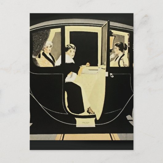 C Coles Phillips Auto "Flanders Colonial Electric" Postkarte (Vorderseite)
