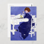 C Coles Phillips "Fadeaway Girl" "Sehr geehrte ode Postkarte (Vorne/Hinten)