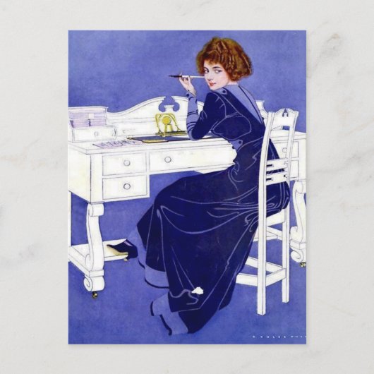 C Coles Phillips "Fadeaway Girl" "Sehr geehrte ode Postkarte (Vorderseite)