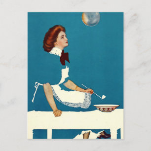 C Coles Phillips „Illusion“ Magazin-Cover Postkarte
