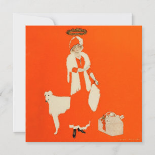 C Coles Phillips "Present Day Saint" Fadeaway Girl Dankeskarte