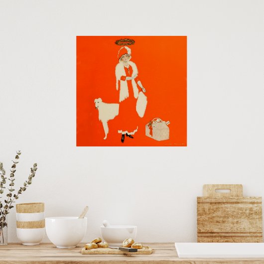 C Coles Phillips "Present Day Saint" Fadeaway Girl Poster (Küche)