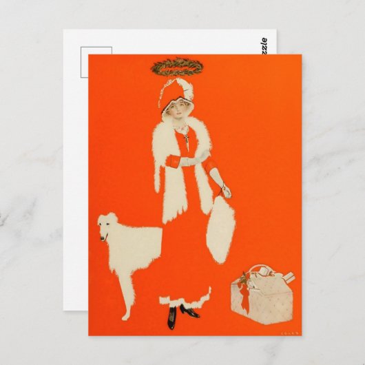 C Coles Phillips "Present Day Saint" Fadeaway Girl Postkarte (Vorne/Hinten)